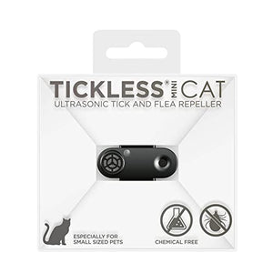 Tickless Mini Cat – Ultrasonic Natural Chemical-Free tick and flea Repeller for Cats - Black