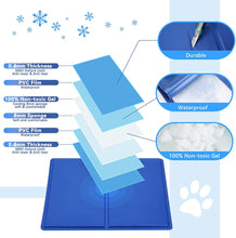 MTSLYH Cooling Mat for Dog, Pet Cooling Mat Non-Toxic Gel Self Cooling Pad for Dogs and Cats, Pet Cool Mat Dog Cool Pad for Crates, Kennels and Beds Perfect for Hot Summer Days, Large (50*90CM)