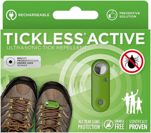 Tickless Active | for outdoor activites | Ultrasonic Tick repeller for all ages - Green