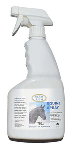 Neem Rich Equine Spray 750ml, all-natural flea prevention for horses, ideal for rain scald and sweet itch relief.