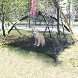 Gaorui Portable Large Pop Up Pet Cat Tents Enclosures for Outside Patio