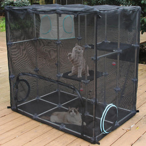 INTURN Catio Outdoor Cat Enclosure, Mega Kit for Outdoor and Indoor(Mega Kit)